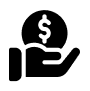 hand with money icon